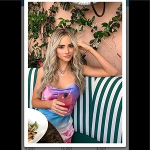 Retrofete Auris dress in tie dye